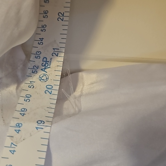 White Bomber Jacket With Patches Size XL - Picture 7 of 8